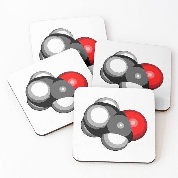 Item preview, Acetaldehyde (ethanal) molecule, chemical structure. designed and sold by molekuul.