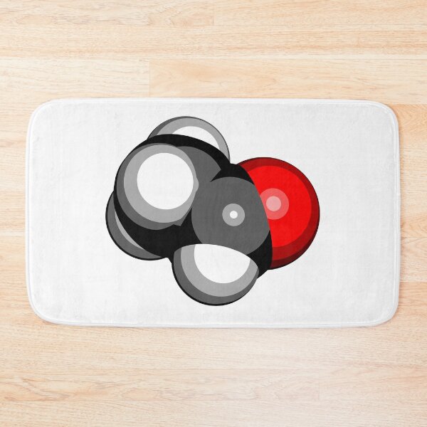 Item preview, Acetaldehyde (ethanal) molecule, chemical structure. designed and sold by molekuul.