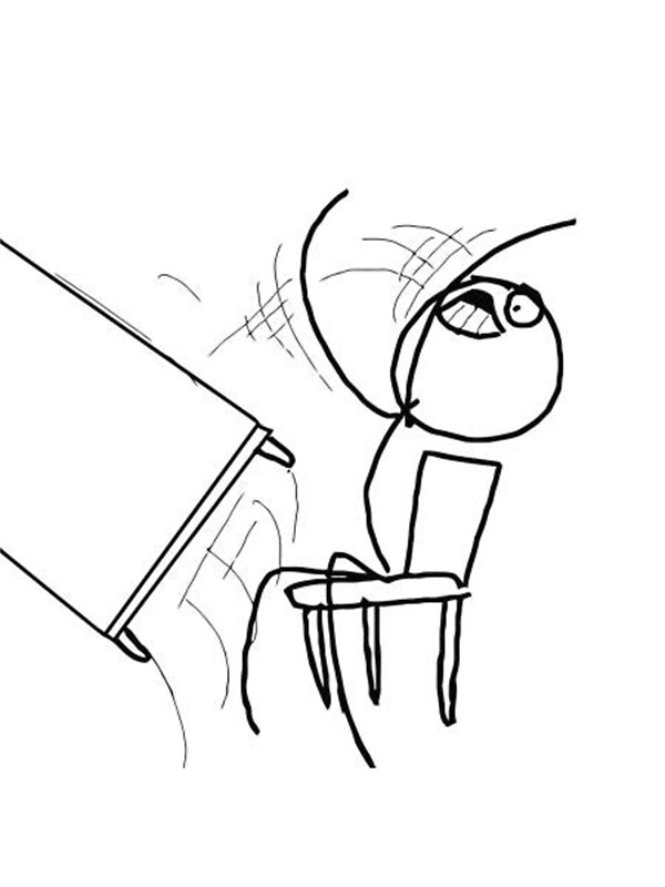 "Table Flip Meme Rage Comic Flipping Angry Mad" Canvas Prints by