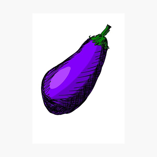 Peach cartoon emoji icon eggplant emoticon Vector Image