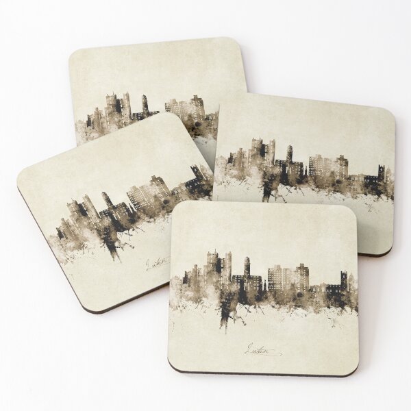 Item preview, Luton England Skyline designed and sold by ArtPrints.