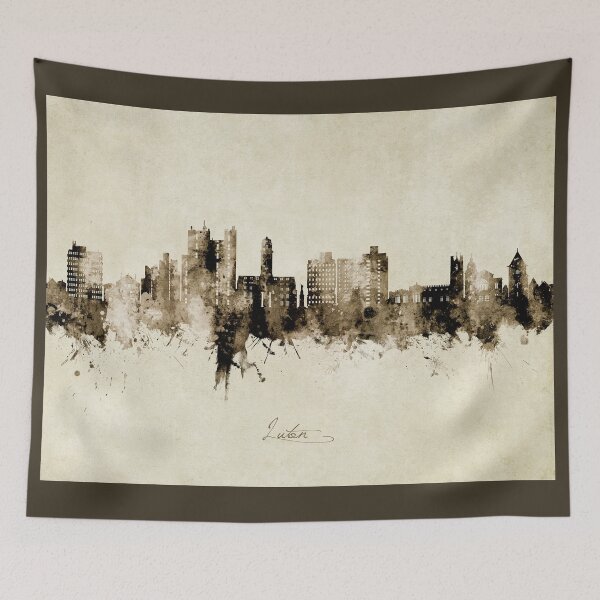 Item preview, Luton England Skyline designed and sold by ArtPrints.