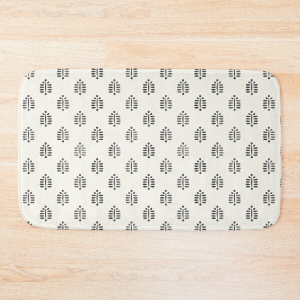 Item preview, block print in charcoal on cream designed and sold by littlearrow.