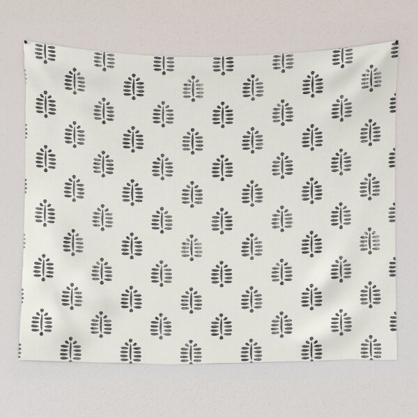 Item preview, block print in charcoal on cream designed and sold by littlearrow.