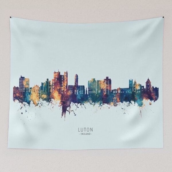 Item preview, Luton England Skyline designed and sold by ArtPrints.