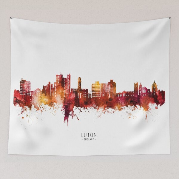 Item preview, Luton England Skyline designed and sold by ArtPrints.