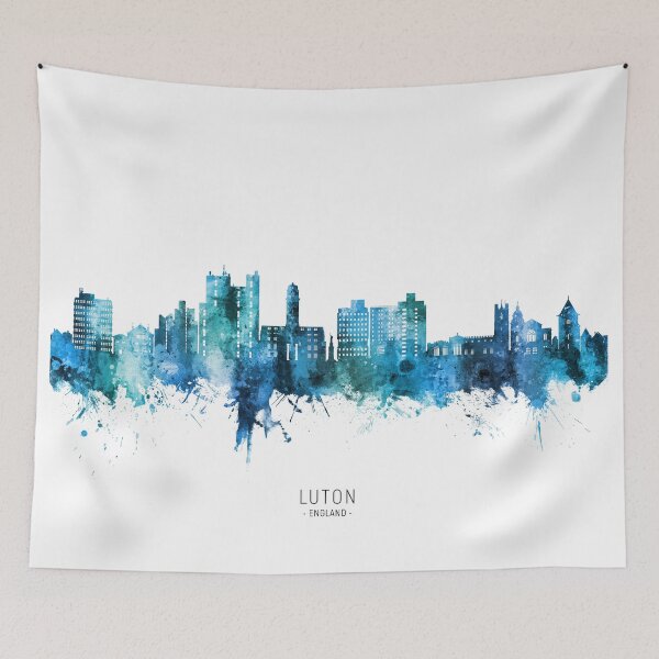 Item preview, Luton England Skyline designed and sold by ArtPrints.