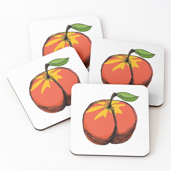Item preview, Peach emoji with leaf designed and sold by GuacamoleWindow.