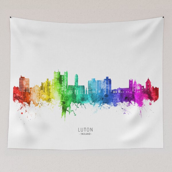 Item preview, Luton England Skyline designed and sold by ArtPrints.