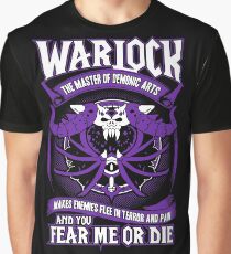 Warlock The Master Of Demonic Arts - Wow Graphic T-Shirt