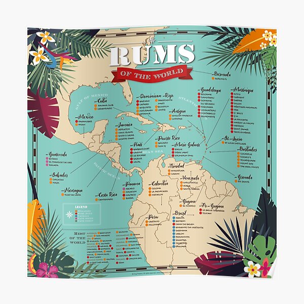 Rums Of The World Posters  Redbubble