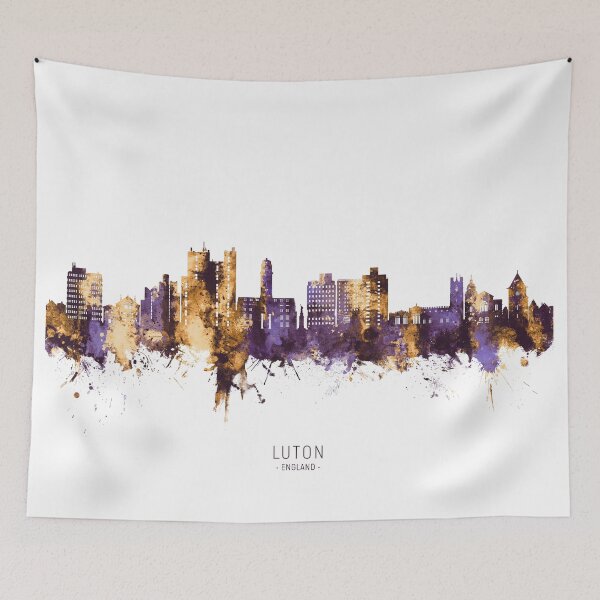 Item preview, Luton England Skyline designed and sold by ArtPrints.