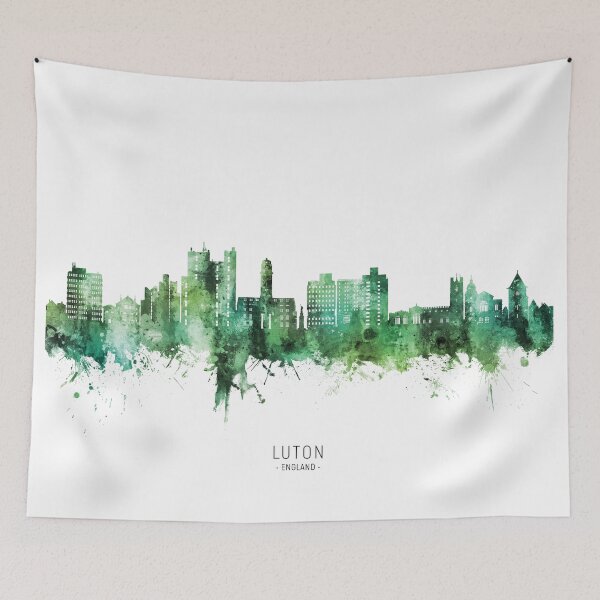 Item preview, Luton England Skyline designed and sold by ArtPrints.