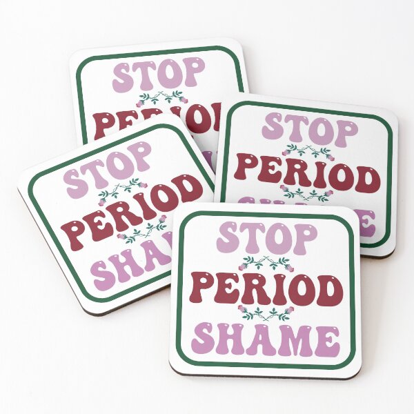 Item preview, Stop Period Shame Pink and Green + Roses designed and sold by egleruta.