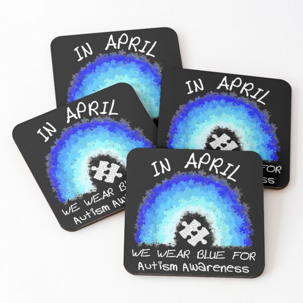Item preview, In April We Wear Blue for Autism Awareness Puzzle Piece designed and sold by JosephMHoyt.