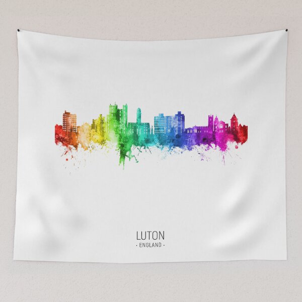 Item preview, Luton England Skyline designed and sold by ArtPrints.