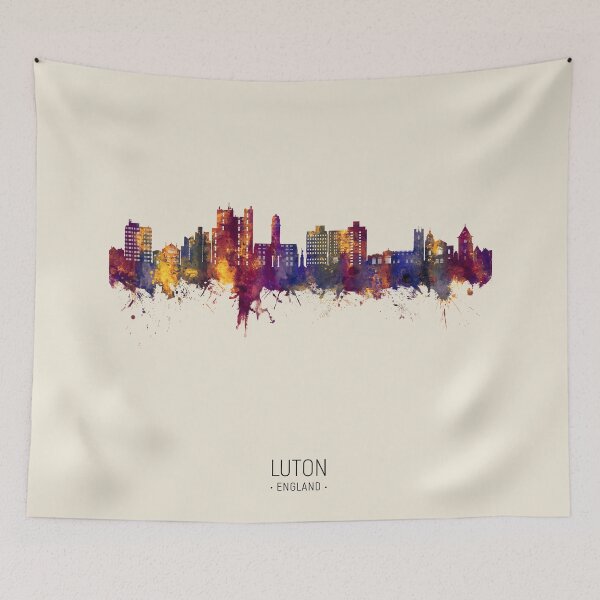Item preview, Luton England Skyline designed and sold by ArtPrints.