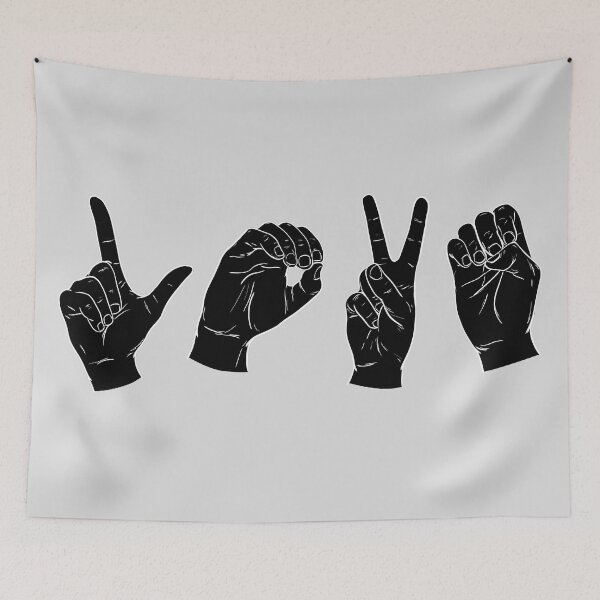 Item preview, L-O-V-E: Black or White  designed and sold by rmcbuckeye.