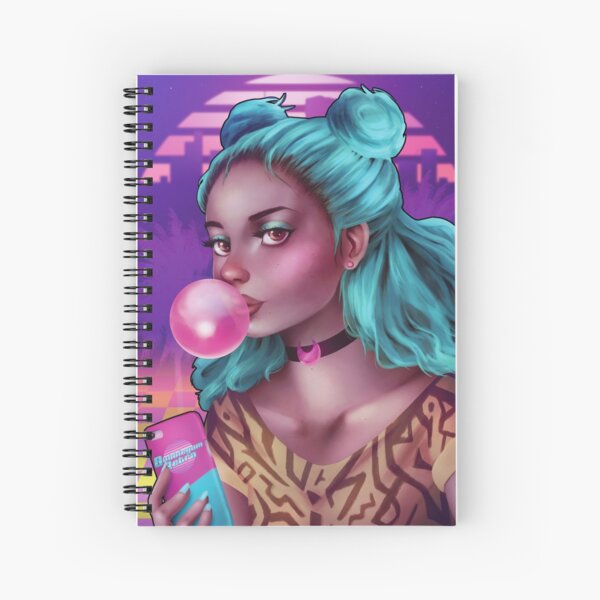 Bubblegum Retro Spiral Notebook