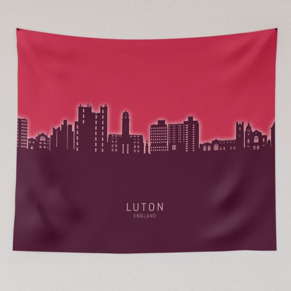 Item preview, Luton England Skyline designed and sold by ArtPrints.