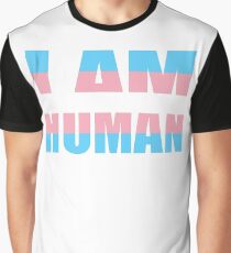 LGBT Trans Pride Shirts, I Am Human, Equality Gifts and Pride Swag Graphic T-Shirt