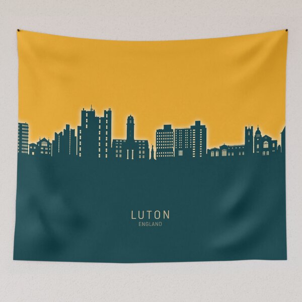 Item preview, Luton England Skyline designed and sold by ArtPrints.
