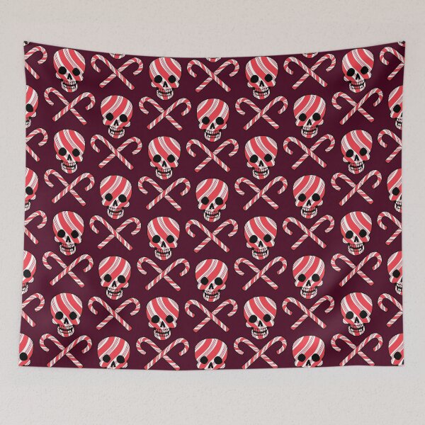 Artikelvorschau, Christmas Cross Bones Maroon entworfen und verkauft von Paisley Yazel.