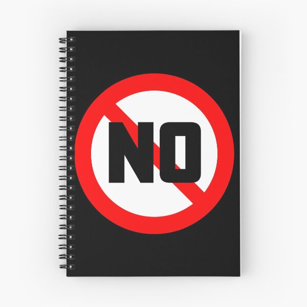 Item preview, NO symbol with the word NO designed and sold by boogeyman.