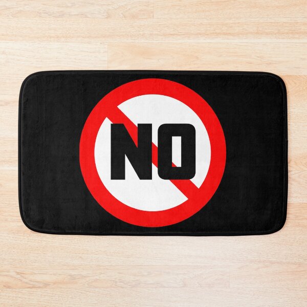 Item preview, NO symbol with the word NO designed and sold by boogeyman.