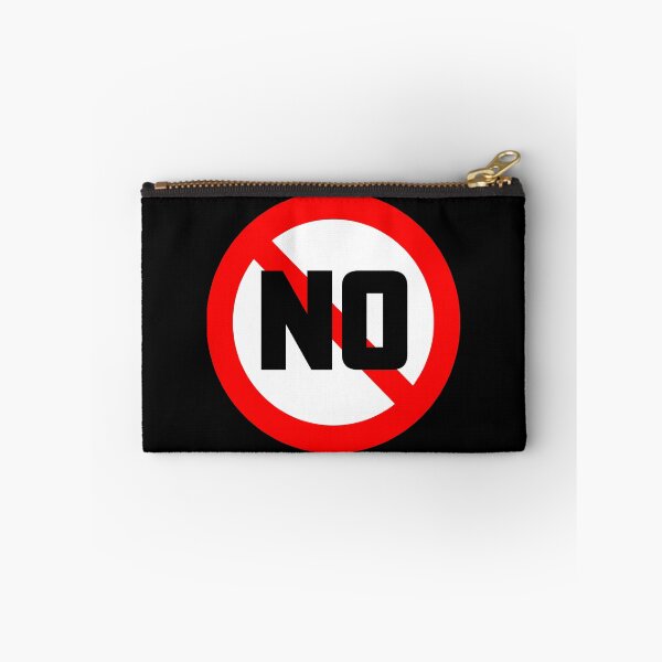 Item preview, NO symbol with the word NO designed and sold by boogeyman.