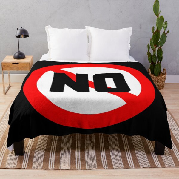 Item preview, NO symbol with the word NO designed and sold by boogeyman.