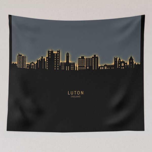 Item preview, Luton England Skyline designed and sold by ArtPrints.