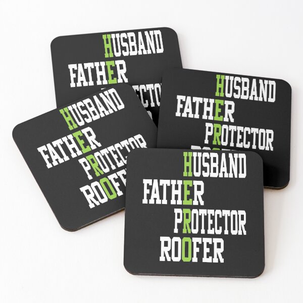 Item preview, Husband Father Protector Roofer Roofing Contractors Dad Hero Gift T-Shirts For Men & Women  designed and sold by Toumi ⭐⭐⭐⭐⭐.