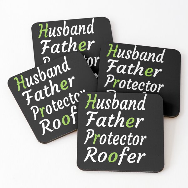 Item preview, Husband Father Protector Roofer Roofing Contractors Dad Hero Gift T-Shirts For Men & Women  designed and sold by Toumi ⭐⭐⭐⭐⭐.