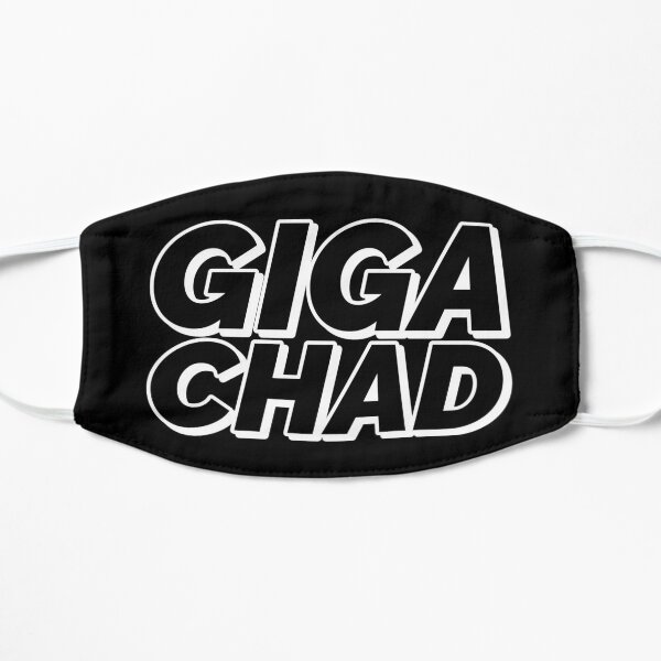 Chad Gigachad Mask Mask Cloth Reusable Print Filter Washable Chad Gigachad  Meme Soyjak Doomer Zoomer Boomer Macho Jaw Gray