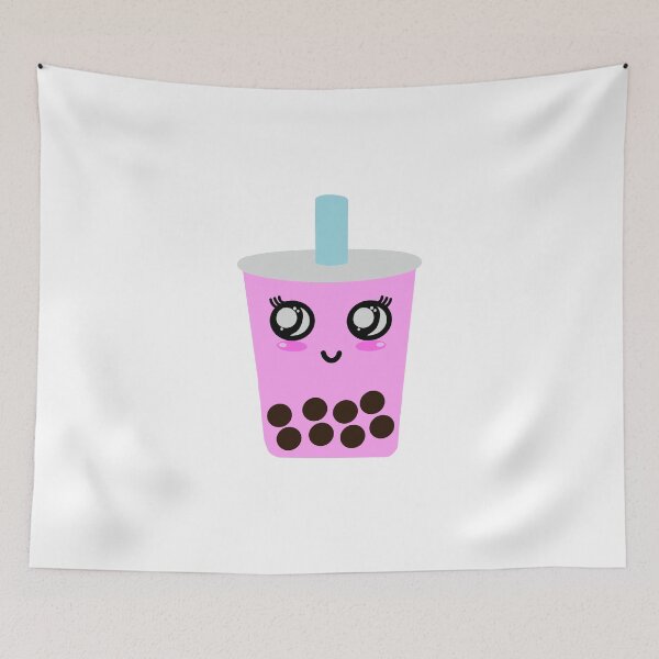 Item preview, Pink boba milk tea designed and sold by tothemoons.