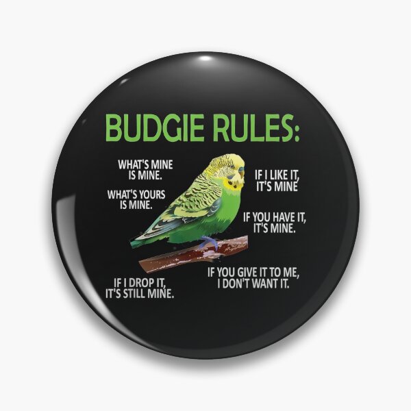 Item preview, Budgie Rules  Budgie Lover Parakeet Bird Budgerigar TShirt88 designed and sold by etamarapk.
