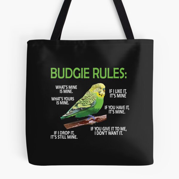 Item preview, Budgie Rules  Budgie Lover Parakeet Bird Budgerigar TShirt88 designed and sold by etamarapk.