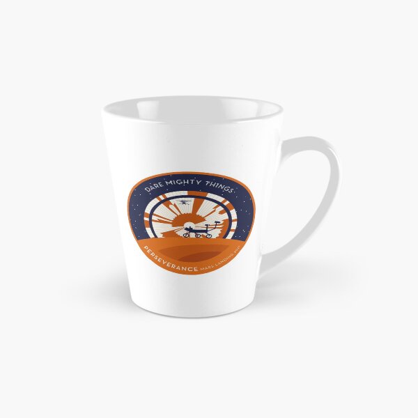 Item preview, Perseverance Rover Mars Landing Parachute orange border wide designed and sold by Markadesign.