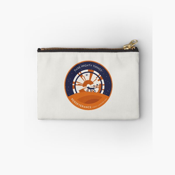 Item preview, Perseverance Rover Mars Landing Parachute orange border wide designed and sold by Markadesign.