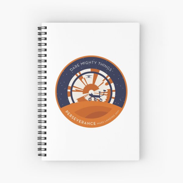 Item preview, Perseverance Rover Mars Landing Parachute orange border wide designed and sold by Markadesign.