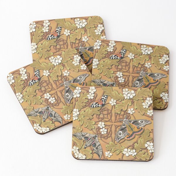 Item preview, Celtic Moths with Leaves and Flowers designed and sold by lottibrown.