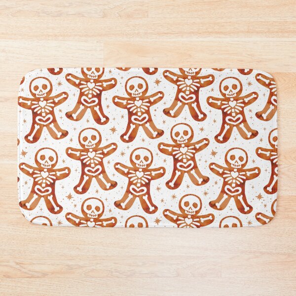 Item preview,  Gingerbread Skeletons White designed and sold by Paisley Yazel.