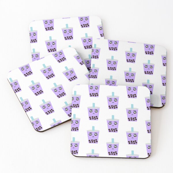 Item preview, Taro boba milk tea  - offset pattern designed and sold by tothemoons.