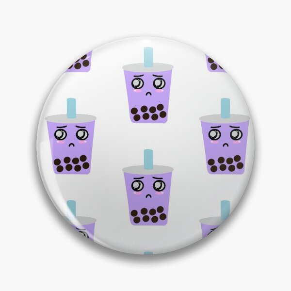 Item preview, Taro boba milk tea  - offset pattern designed and sold by tothemoons.