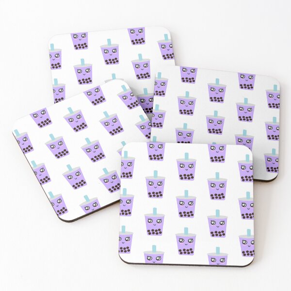 Item preview, Taro boba milk tea  - offset pattern designed and sold by tothemoons.