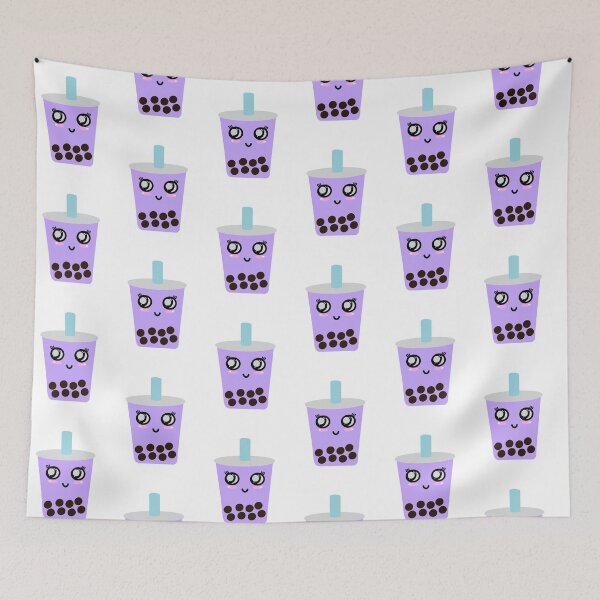 Item preview, Taro boba milk tea  - offset pattern designed and sold by tothemoons.
