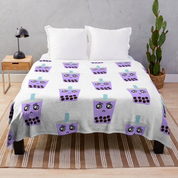 Item preview, Taro boba milk tea  - offset pattern designed and sold by tothemoons.
