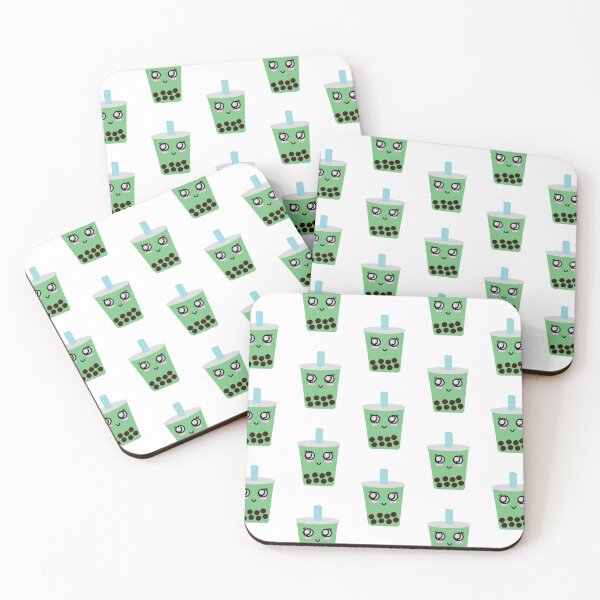 Item preview, Matcha boba milk tea - offset pattern designed and sold by tothemoons.