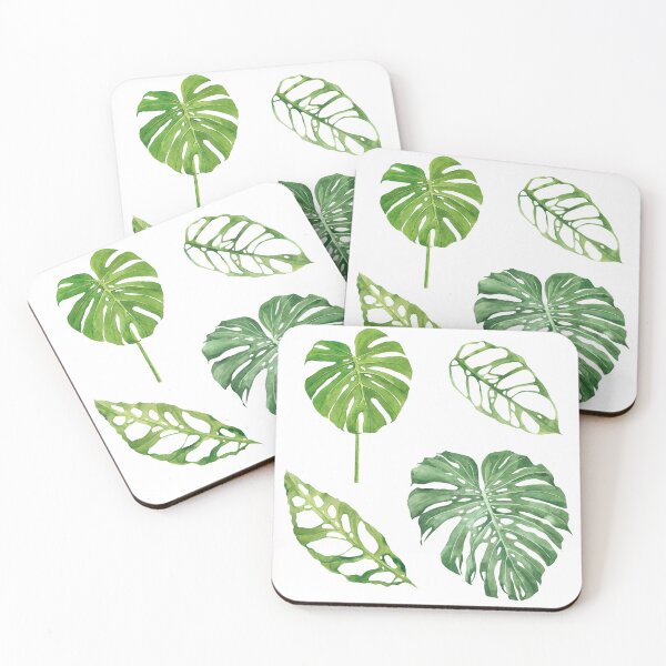 Item preview, Various monstera leaves in watercolor  designed and sold by Bonheurem.